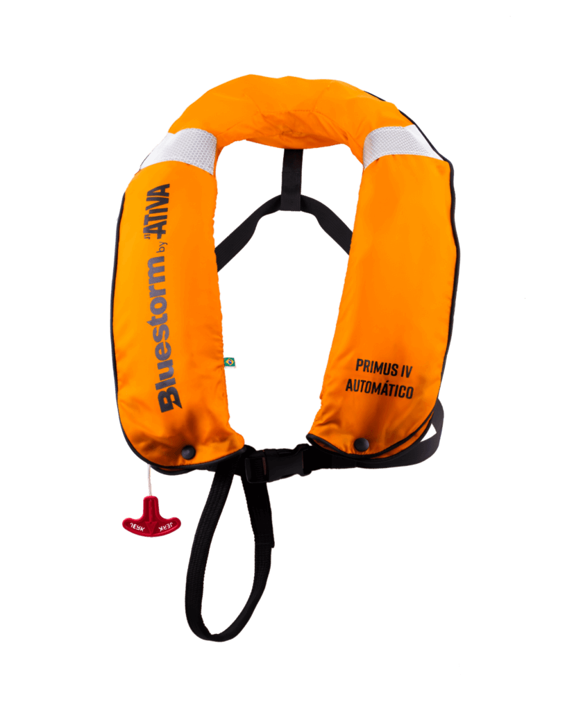 Colete inflável Bluestorm Primus IV automático laranja