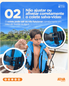 Infográfico sobre ajuste correto do colete salva-vidas