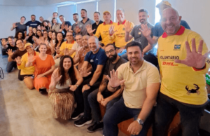 Grupo reunido em encontro sobre segurança aquática com Ativa Náutica e SOBRASA