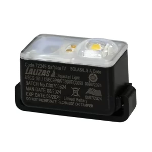 Lâmpada LALIZAS LED Intermitente Colete salva-vidas "Safelite IV" ON-OFF ativada por água, USCG/SOLAS/MED-MER/TC