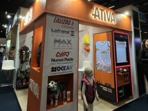 Estande da Ativa Náutica na Fishing Show Brasil 2025