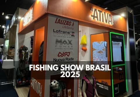 Estande da Ativa Náutica na Fishing Show Brasil 2025