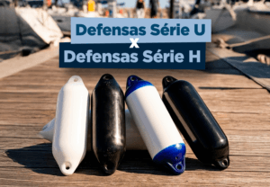 Defensas OCEAN Série U e Série H lado a lado para comparação