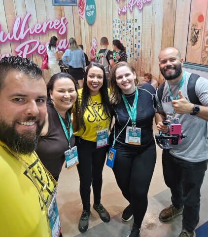 Grupo de participantes reunido durante a Pesca Trade Show 2026