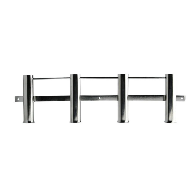 Suporte para 4 varas de pesca em aço inox 316 embutido